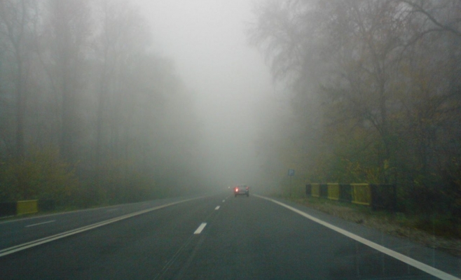 Ceață și vizibilitate redusă în judeţul Cluj