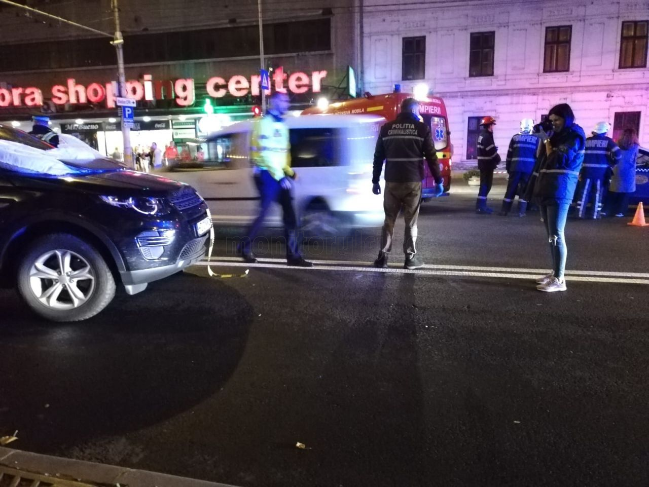 Accident grav in centrul Clujului. Foto: Dan Porcuțan