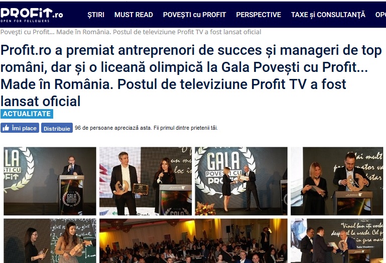 Lansarea televiziunii ProfitTV