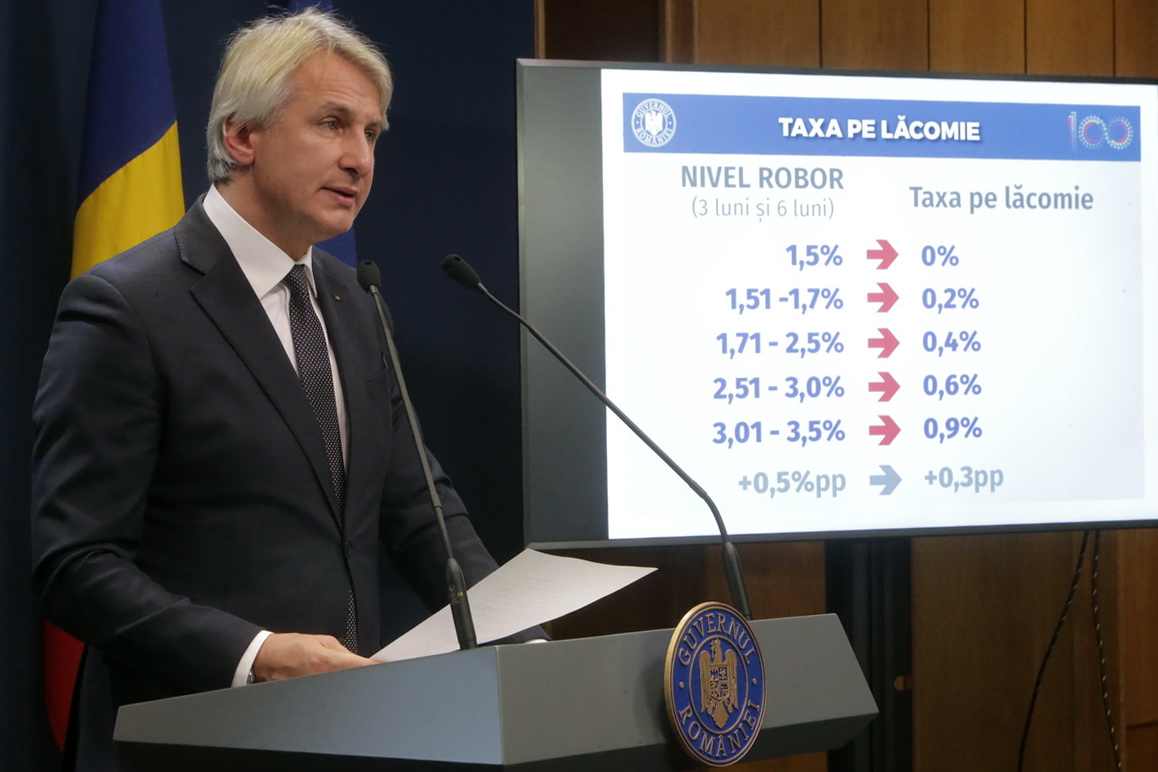 Ministrul Finantelor, Eugen Orlando Teodorovici, inventatorul „taxei pe lacomie”, a pus ochii pe banutii copiilor. Foto: gov.ro