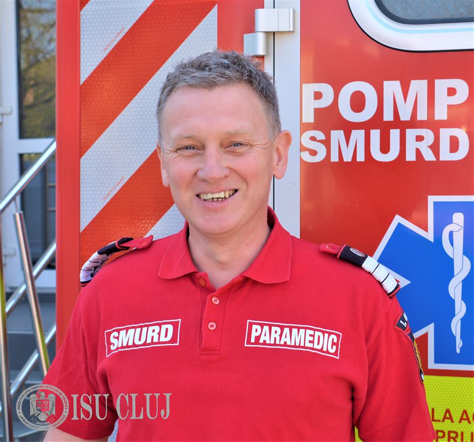 Gabriel este paramedic la SMURD Cluj de 12 ani