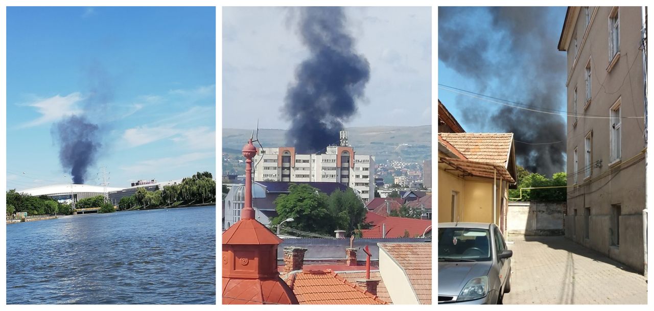 Incendiu PUTERNIC la Cluj-Napoca!