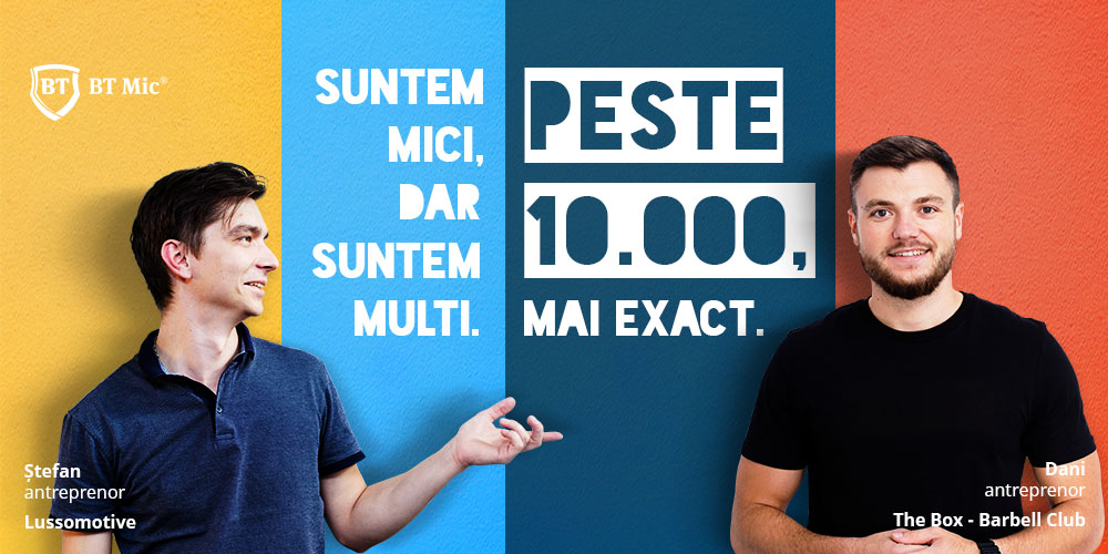 10.000 de afaceri mici cresc împreună cu BT Mic, companie a Băncii Transilvania