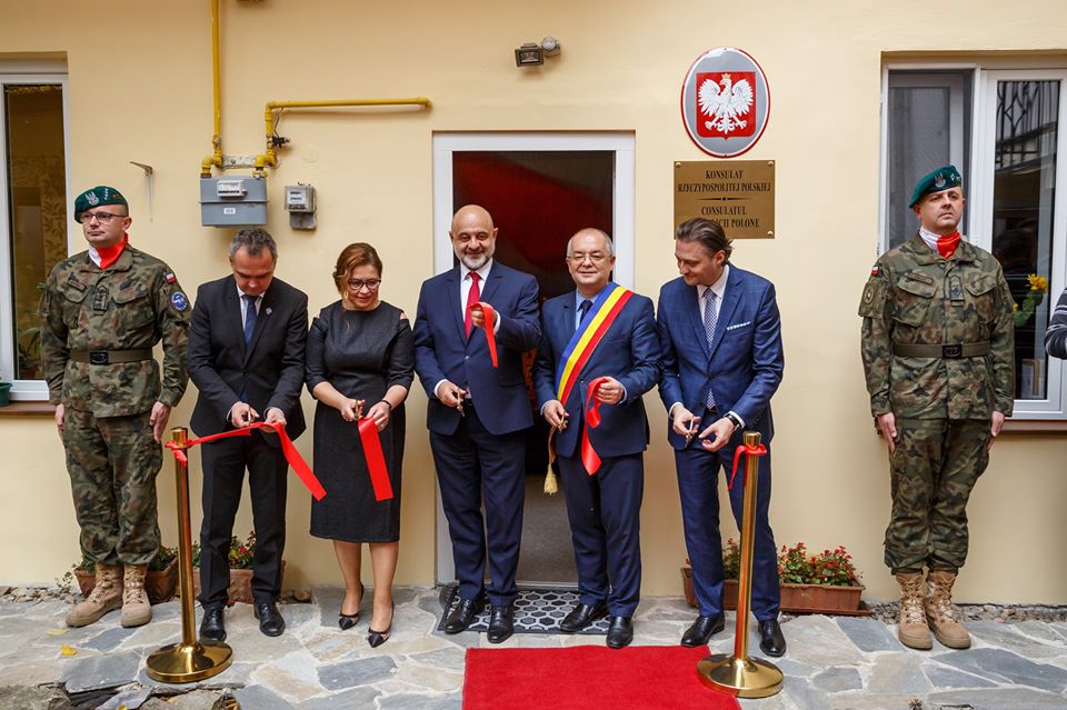 Consulatul Onorific al Poloniei, inaugurat la Cluj-Napoca: „Mai multe posibilități de colaborare!”, sursă foto: Facebook Emil Boc