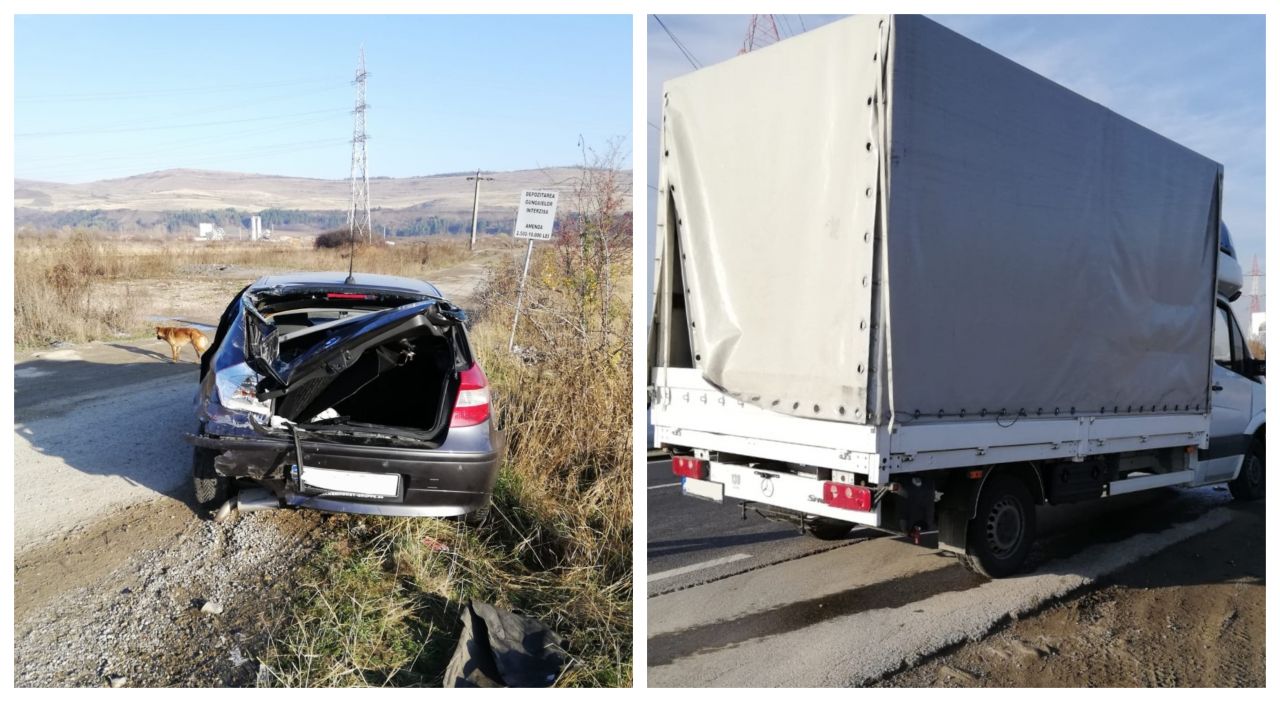Accident între Florești și Gilău, un bărbat a suferit multiple traumatisme, sursă foto: ISU Cluj