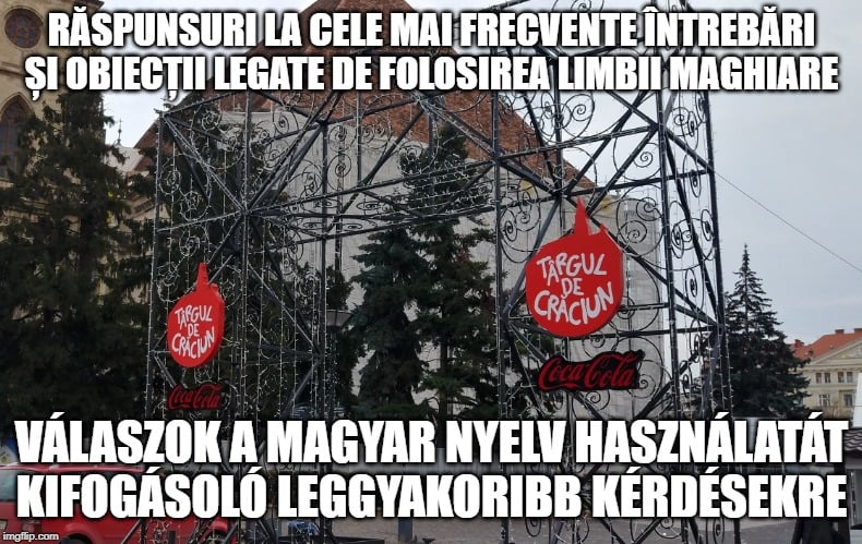Nemtetszését fejezte ki a Musai-Muszáj egyesület a kolozsvári karácsonyi vásárral kapcsolatban: „Nem igaz, hogy nincs hely magyarul is kiírni az üdvözlő feliratokat!”