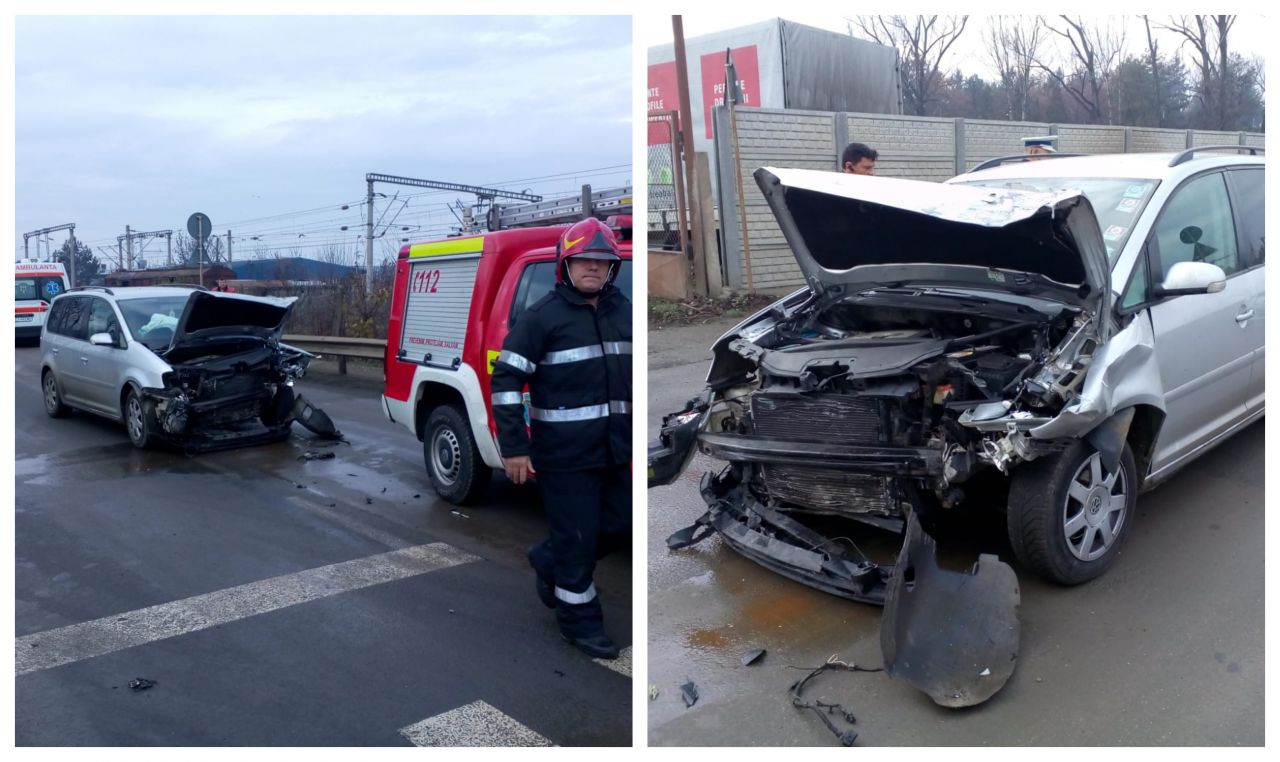 Accident pe strada Moș Ion Roată, o tânără de 18 ani a ajuns la spital, sursă foto: ISU Cluj