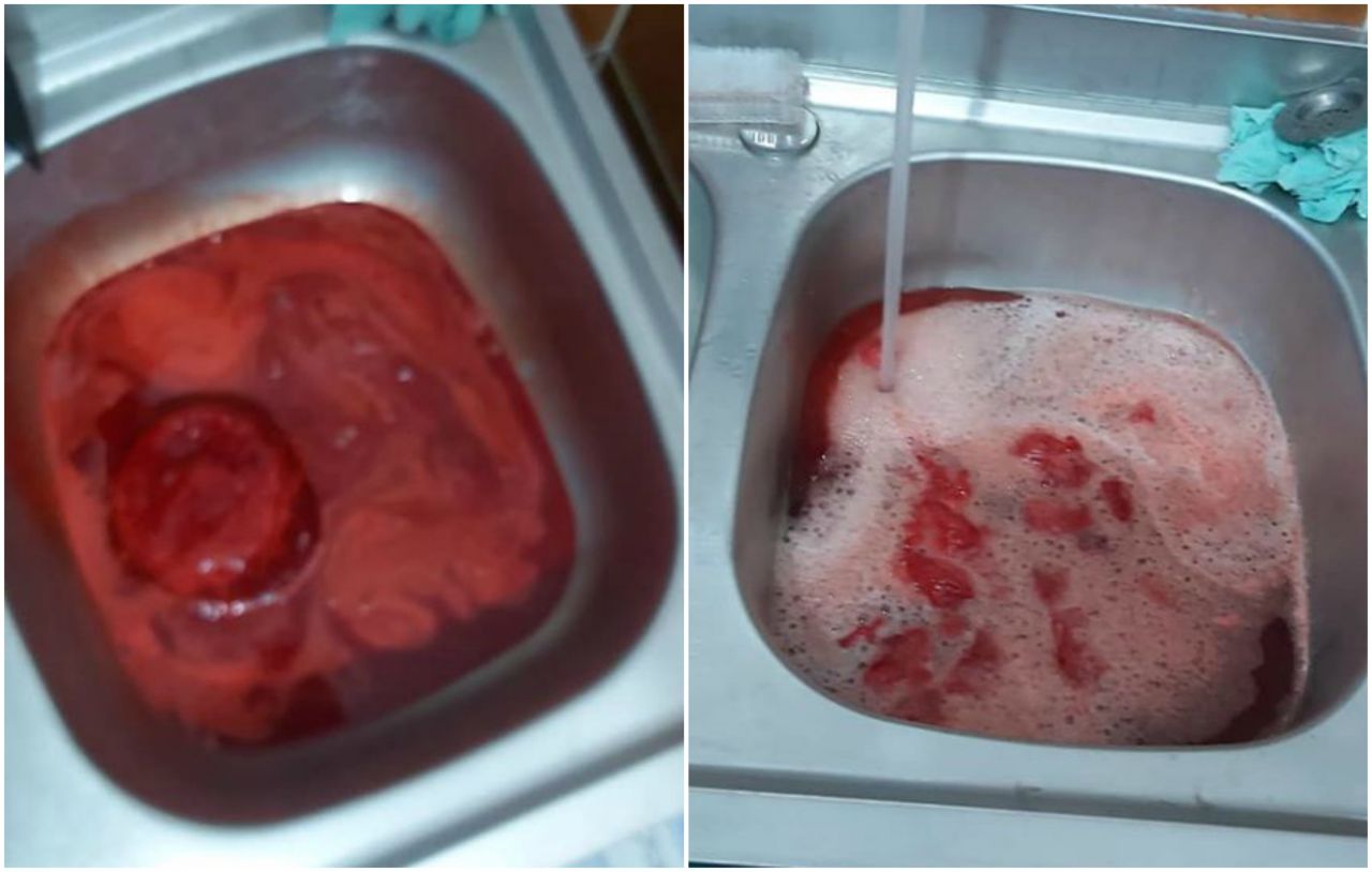 BOMBĂ BIOLOGICĂ! Mii de litri de sânge contaminat ajunge zilnic în sistemul de canalizare, sursă foto: Facebook Emanuel Ungureanu