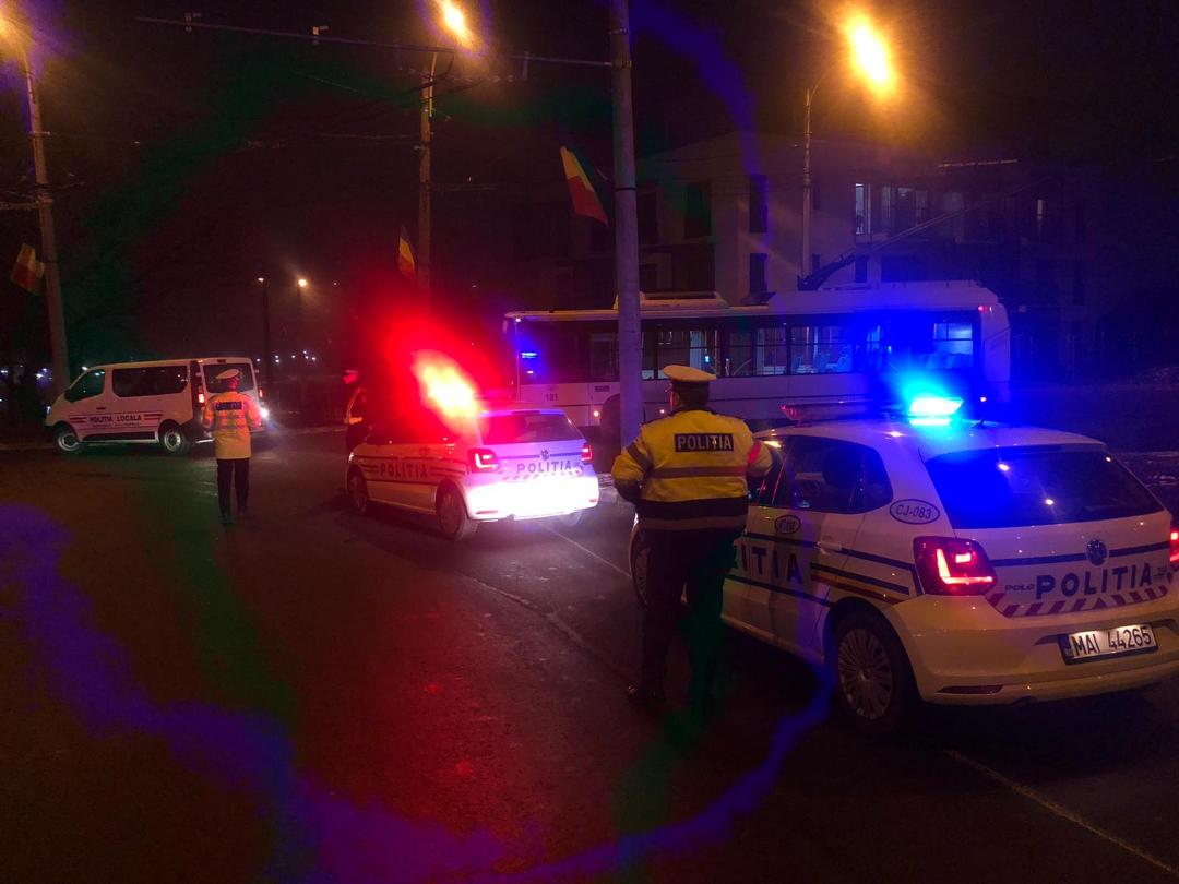 Razie de noapte a polițiștilor clujeni în cartierele Mărăști și Gheorgheni