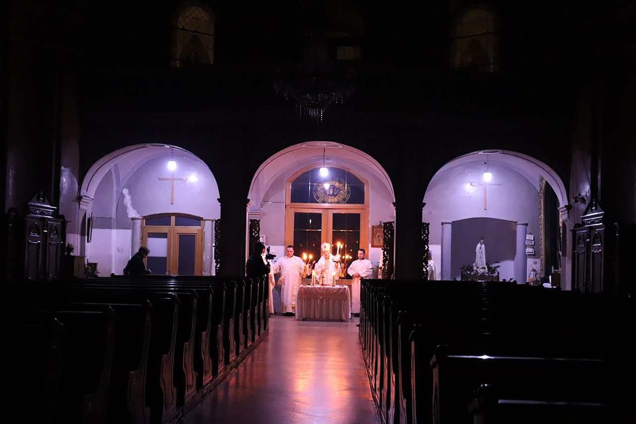 Utrenia Învierii, celebrată la Catedrala greco-catolică: „Biserica e goală, dar plină de lumină” FOTO, sursă foto: Episcopia Cluj-Gherla