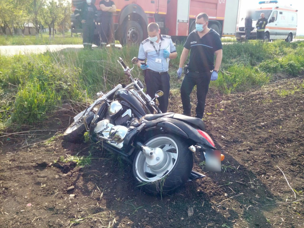 Accident cu motocicletă, la Cluj. Două persoane au ajuns la spital cu răni multiple