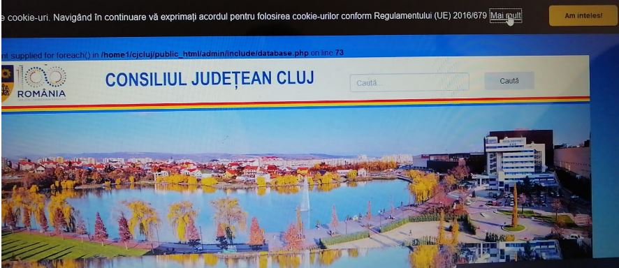 Site Consiliul Județean Cluj
