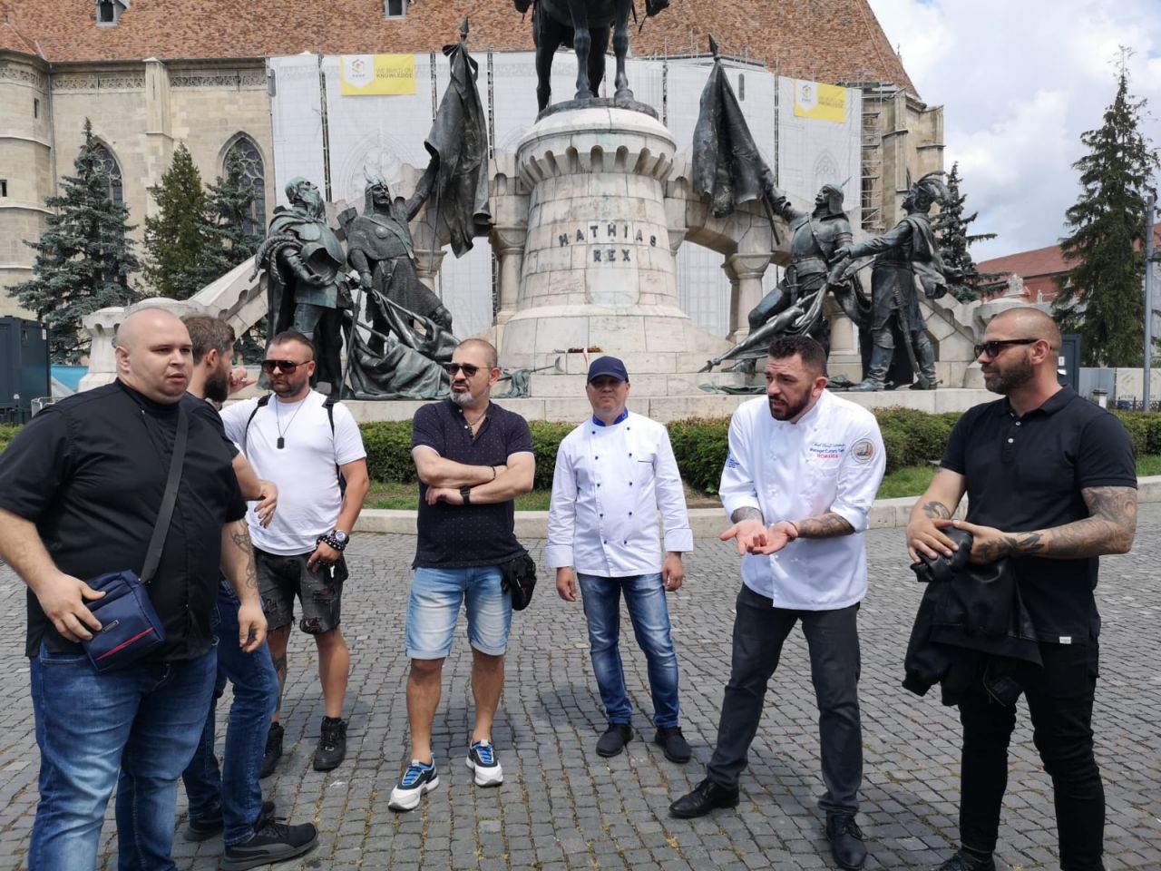 Protest bucătari Piața Unirii