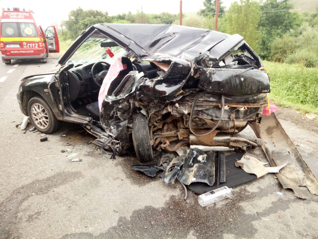 Șoferul băut, vinovat pentru accidentului produs sâmbătă lângă Gilău, a fost arestat pentru 30 de zile