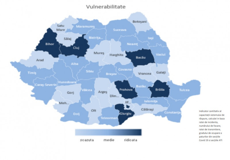 Județul Cluj, considerat de INSP „vulnerabil” privind infecțiile cu CORONAVIRUS