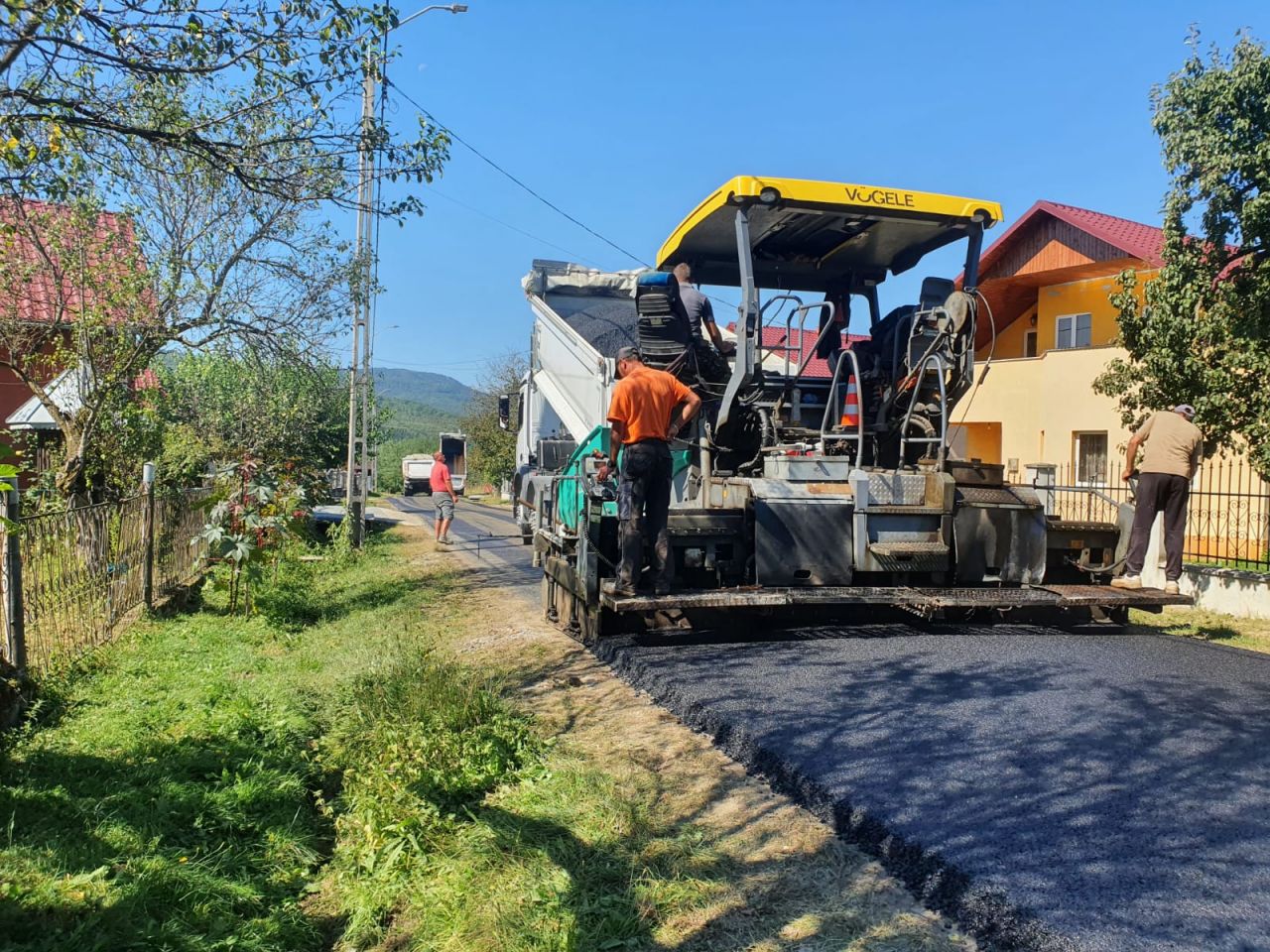 A fost asfaltat un drum județean din Cluj