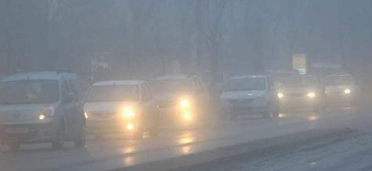 Semnal de alarmă pentru șoferi! COD GALBEN de ceață abundentă la Cluj