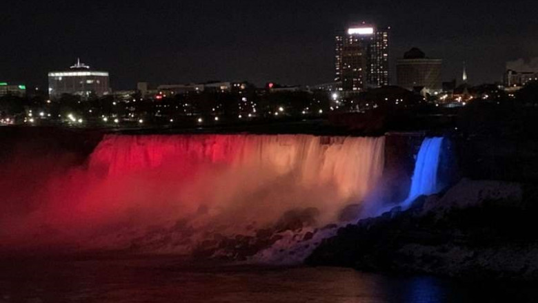 Cascada Niagara va fi iluminată de culorile drapelului românesc cu ocazia zilei de 1 Decembrie