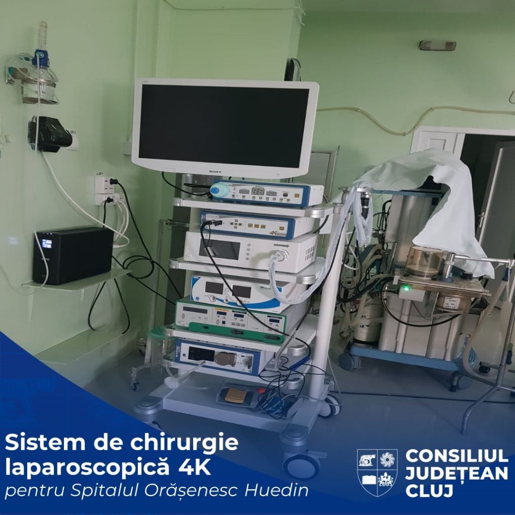 Sistem de chirurgie laparoscopică, pus în funcțiune la Spitalul Huedin