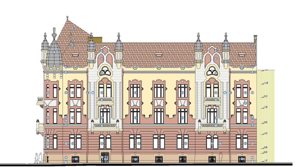 Una dintre cele mai frumoase clădiri din Cluj se renovează. Încep lucrările de modernizare a clădirii prefecturii