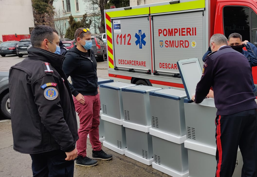 Beard Brothers a donat ISU Cluj 10 frigidere mobile pentru transportul vaccinului anti-COVID