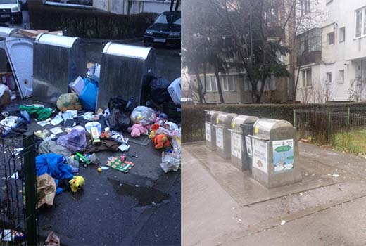 Brantner a adunat gunoaiele în timp record pe strada Răsăritului după articolele publicate în presă