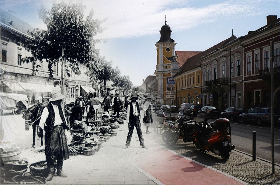 Clujul istoric și cel modern, suprapus în fotografii ce trezesc nostalgie. Sursă foto: amintiridincluj