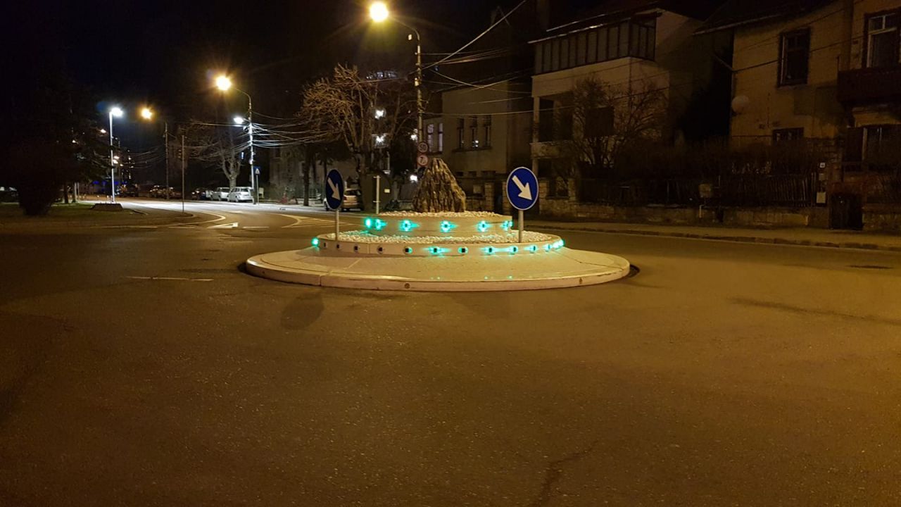 Sens giratoriu din Cluj-Napoca