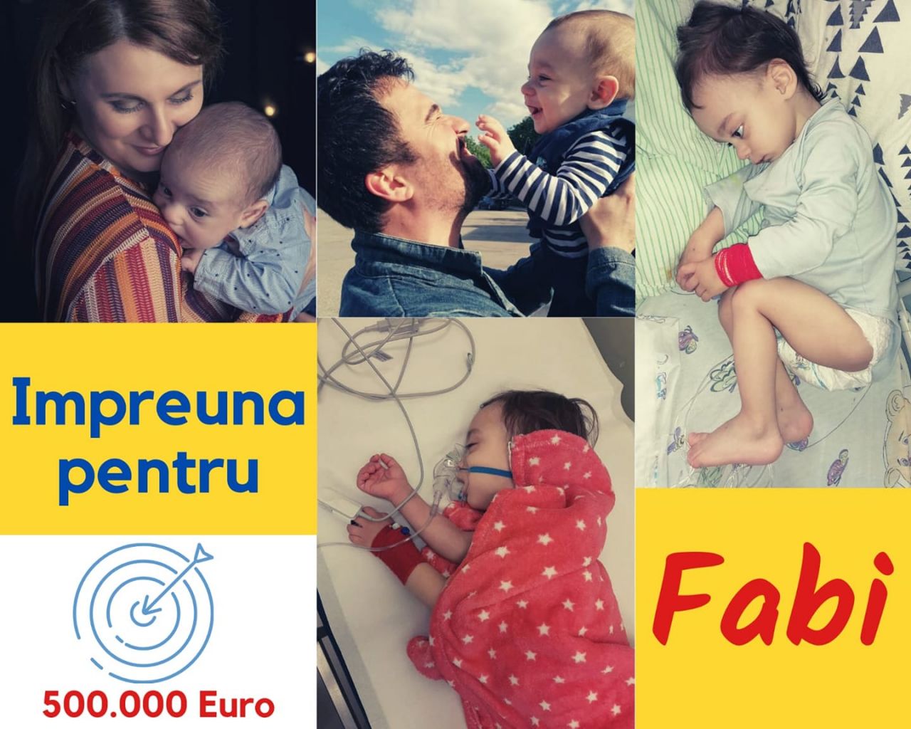 Un copil din Cluj are nevoie de ajutor! Fabi suferă de o formă rară de cancer și are nevoie de tratament de specialitate. Sursă foto: Facebook