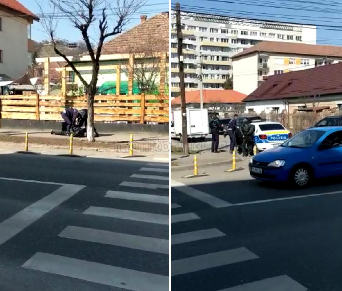 EXCLUSIV. Un bătrân și-a dat jos pantalonii în fața copiilor într-un parc din Cluj. Polițiștii l-au pus la pământ. VIDEO