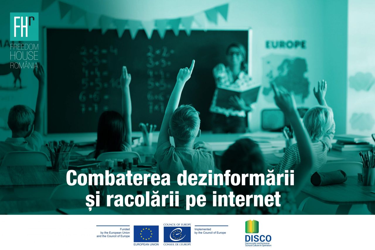 „Combaterea dezinformării și racolării pe internet”. Un proiect implementat de Freedom House România.