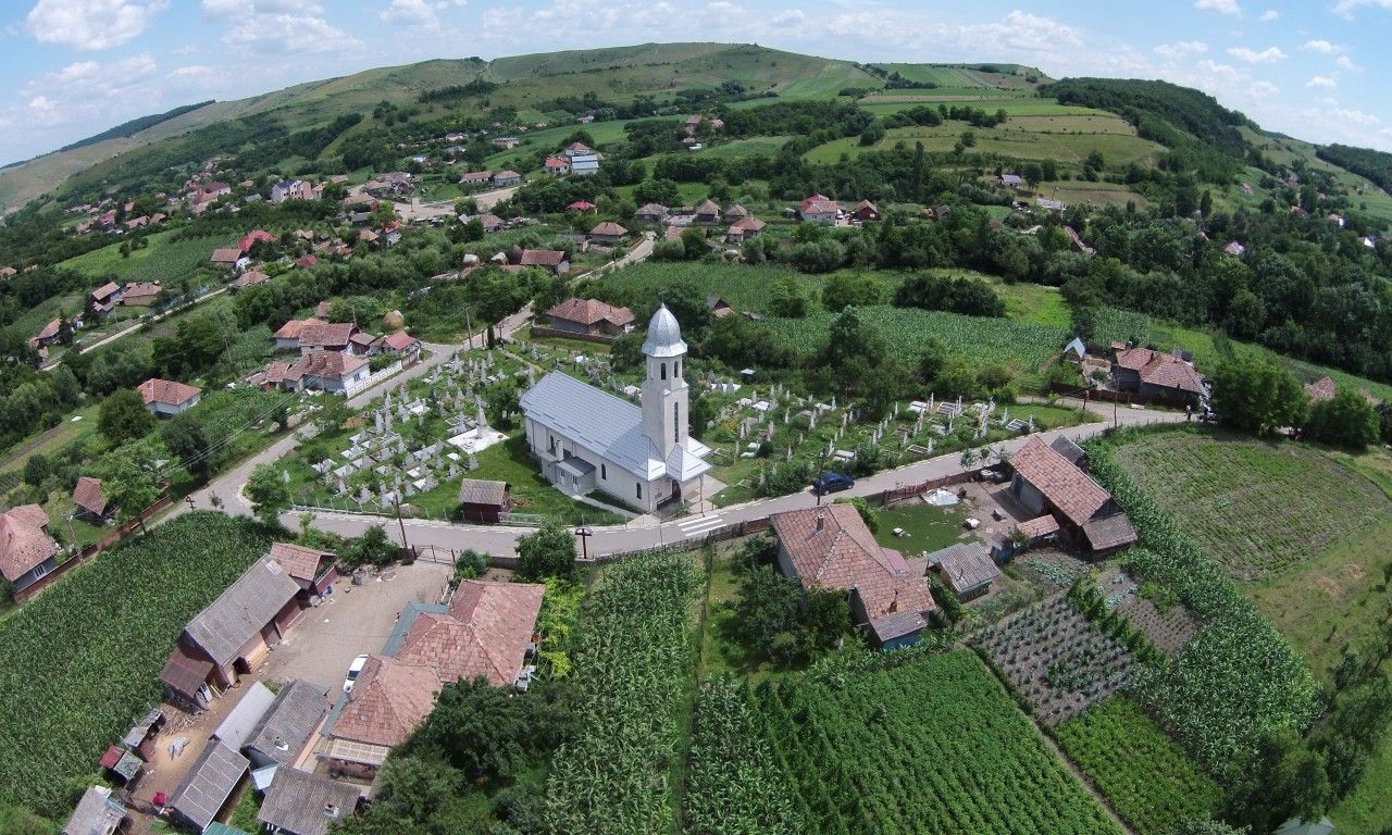 Comuna Pălatca. Sursă foto: Biserici văzute de sus