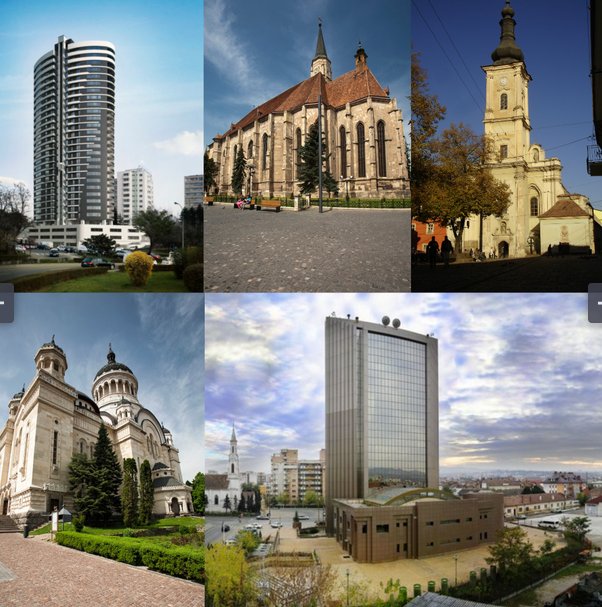 Cele mai înalte clădiri din municipiul Cluj-Napoca