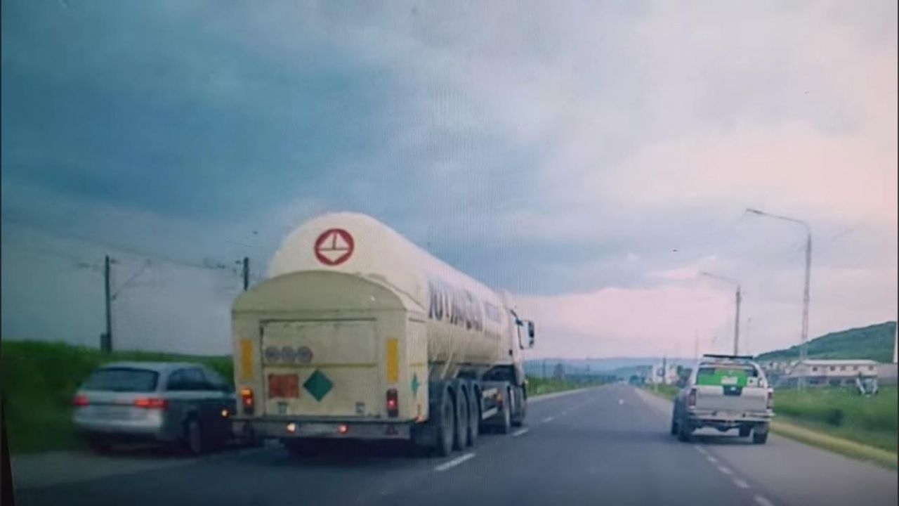 VIDEO. Depășire Kamikaze pe drumul dintre Dej și Cluj