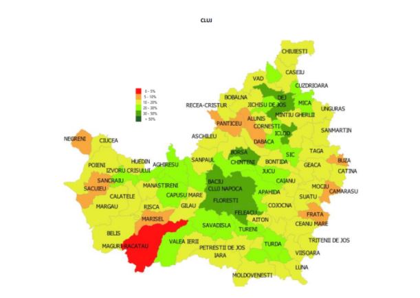 Cluj-Napoca și Feleacu, în primele 10 localități din România la rata de vaccinare