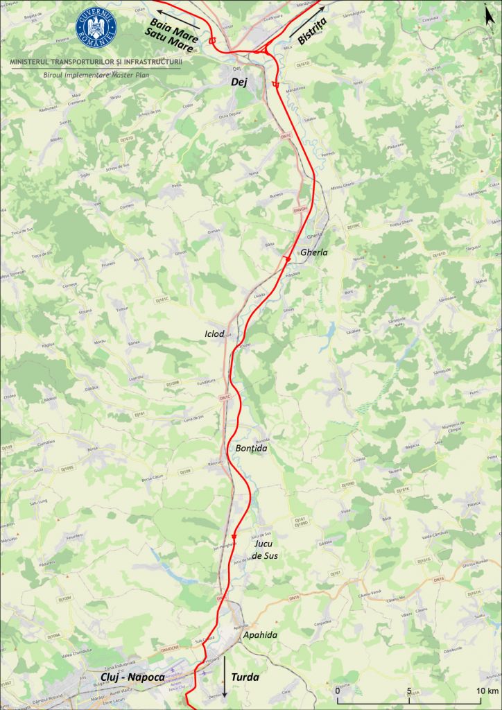 Drum expres între Cluj și Dej! 75 de km îi vom face într-o oră