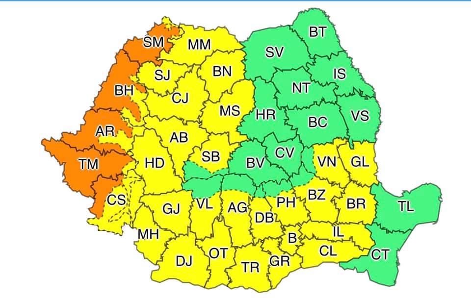 COD GALBEN de caniculă în Cluj! Indicele de temperatură-umezeală va depăși pragul critic marți și miercuri
