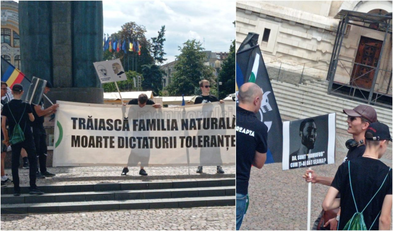 Video. Miting pentru Familie în Cluj. Jigniri împotriva comunității LGBTQ și mustrări pentru administrația locală