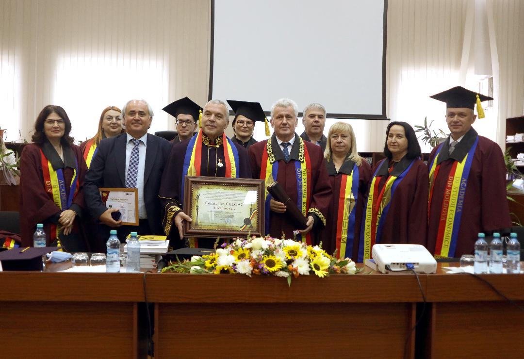 Constantin Chiriac, doctor honoris causa al Academiei de Științe Economice din Moldova. O nouă recunoaștere a contribuției în domeniul cultural