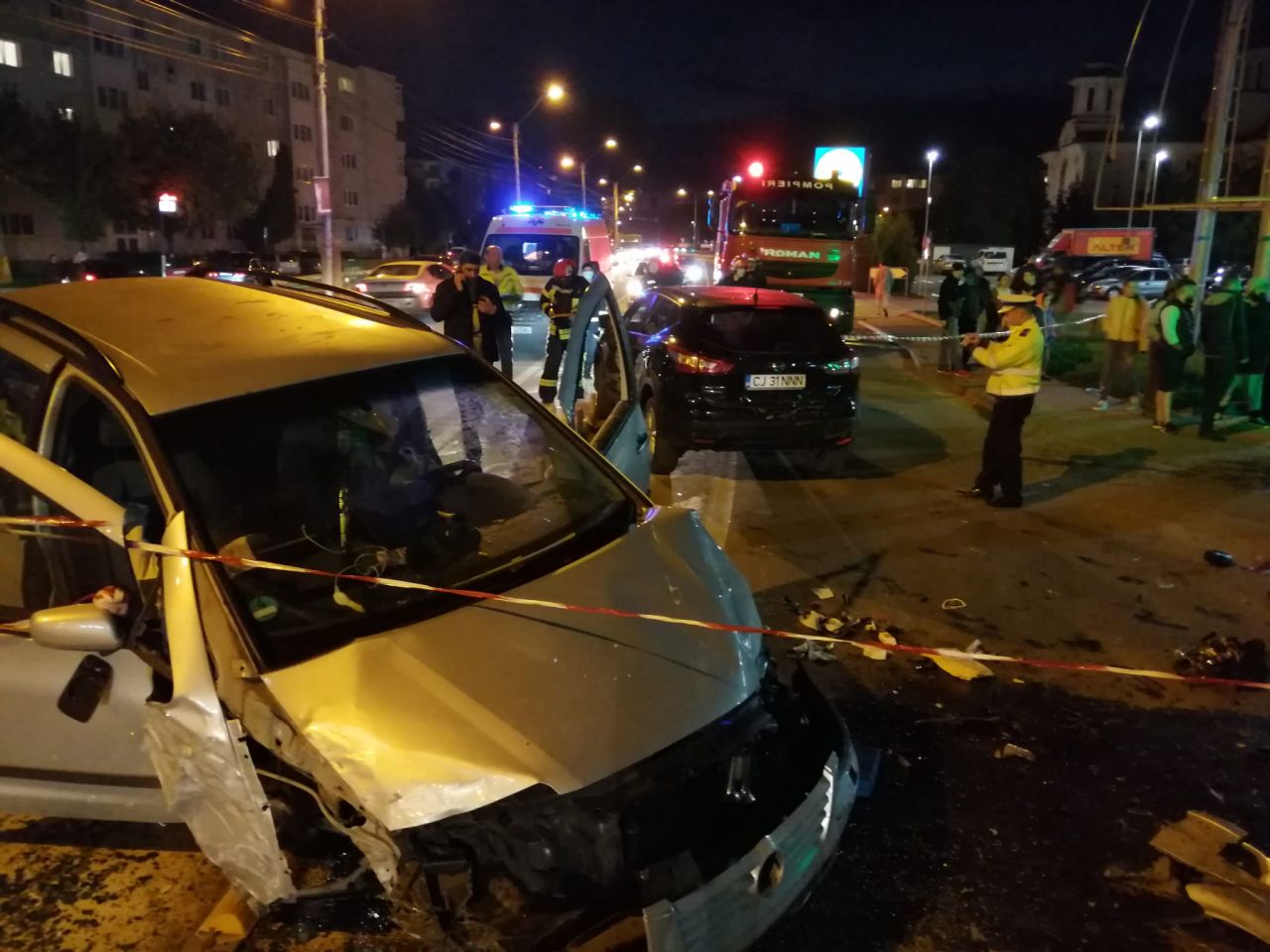 Accident în Turda! Trei mașini avariate serios