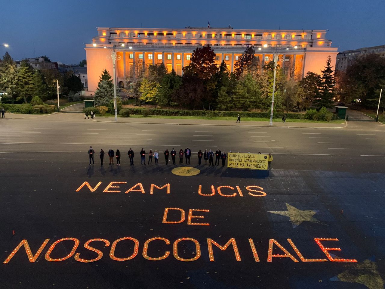 Au trecut 6 ani de la Colectiv. Protest în Capitală: „Murim cu zile de la infecţiile intraspitaliceşti”