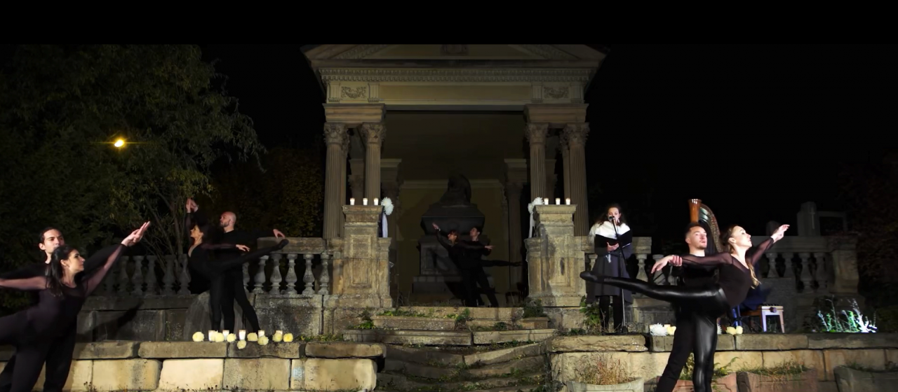 Concert de muzică simfonică într-un cimitir din Cluj-Napoca, de Ziua Morților VIDEO