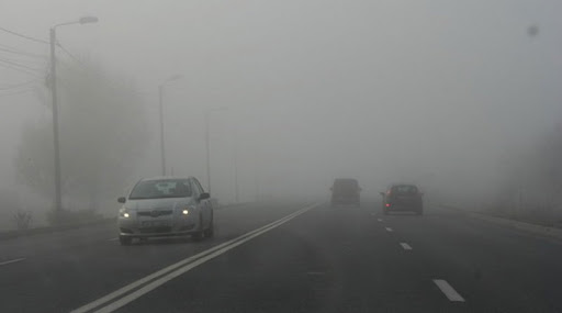 Cod galben de ceață și vizibilitate redusă în județul Cluj
