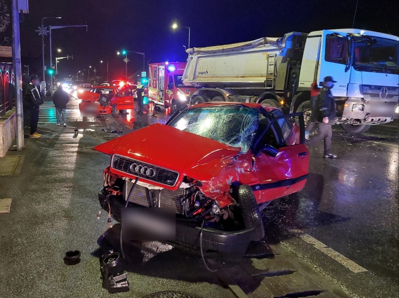 Accident cu trei mașini implicate în Florești, Cluj.