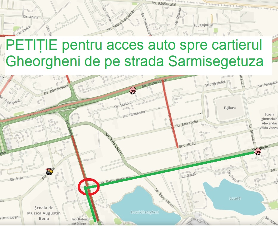 Sute de clujeni au semnat PETIȚIA pentru fluidizarea traficului la intersecția cartierelor Mărăști, Gheorgheni și Între Lacuri