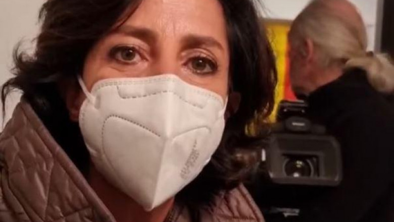 Jurnalista Lucia Goracci, sechestrată de Diana Șoșoacă. Foto: Captură video.