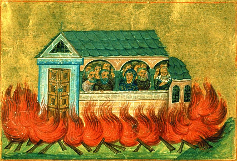 Sf. 20.000 de Mucenici din Nicomidia, sărbătoare pe 28 decembrie. Oamenii în biserică au fost arşi de vii pentru că nu s-au jertfit zeilor