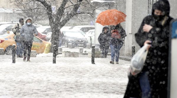 Se întorc ninsorile! COD GALBEN de ninsori în 14 județe, inclusiv Cluj. Stratul de zăpadă va ajunge la 15 centimetri