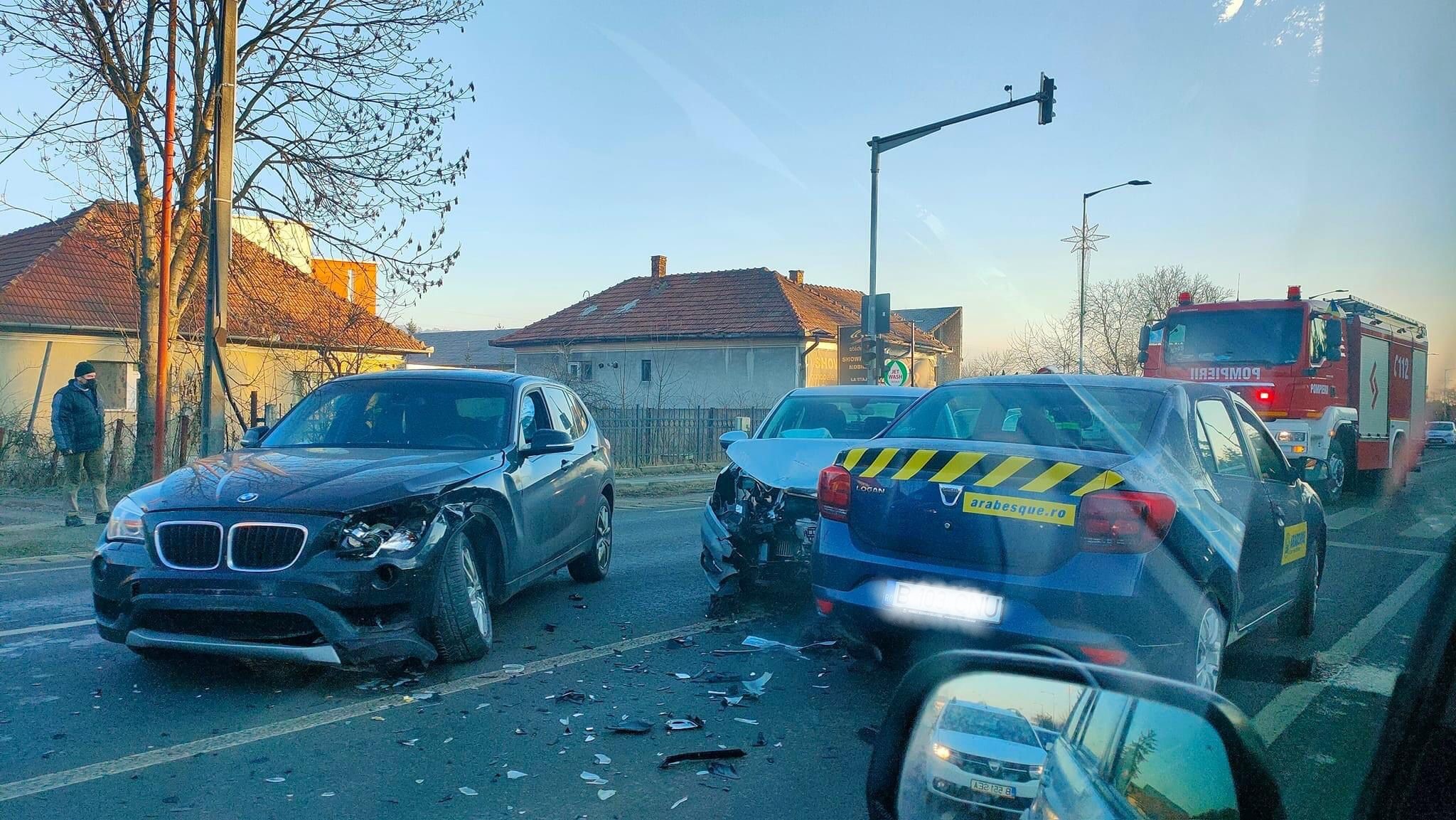 Traficul în Florești este îngreunat în urma unui accident