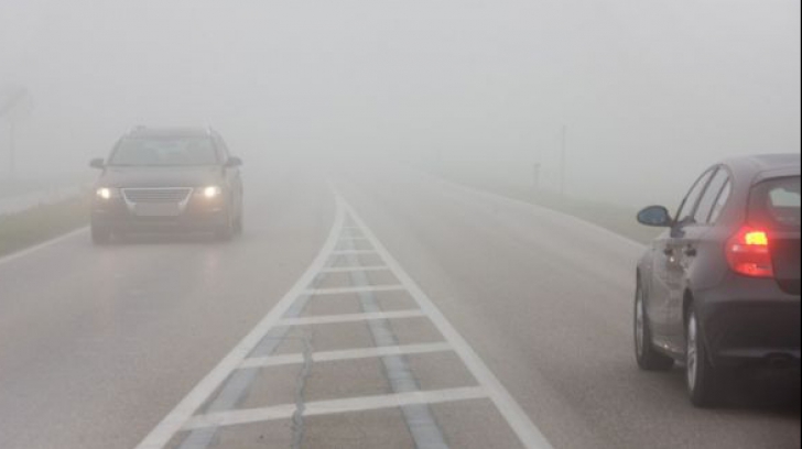 Ceață densă în județul Cluj